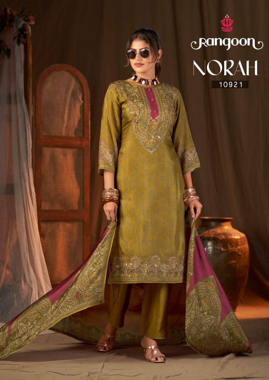 NORAH by Rangoon 10921 to 10924 series casual wear Pure Muslin Print dressesAt Wholesale Price